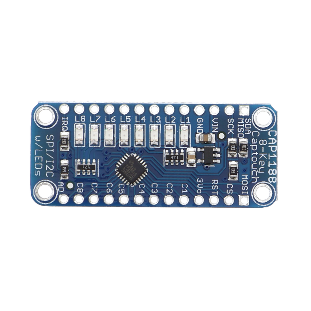 CAP1188 - capacitieve I2C-schakelaar met 8 kanalen