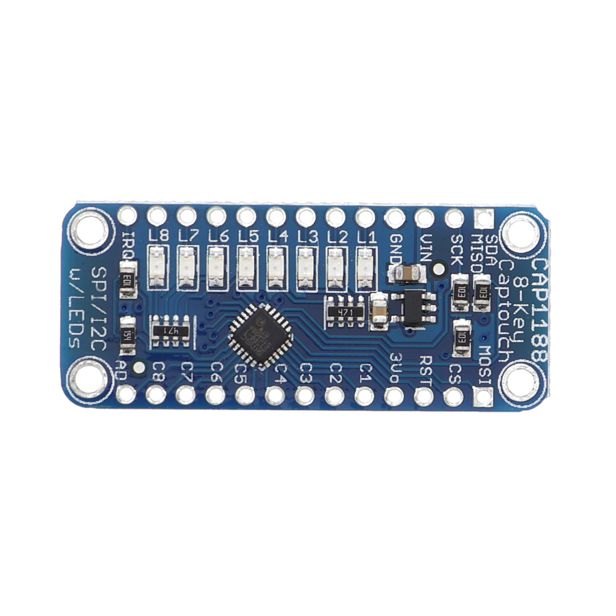 CAP1188 Touchsensor - kapazitiv, 8 Kanäle, I2C, 3,3-5 V