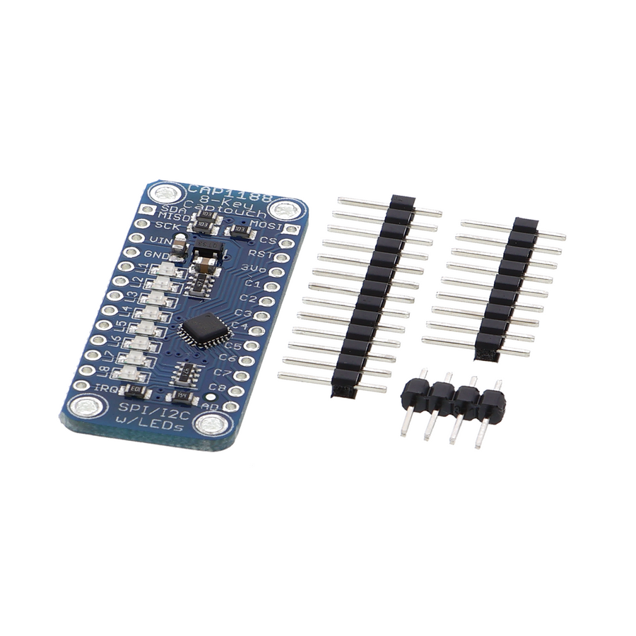 CAP1188 - capacitieve I2C-schakelaar met 8 kanalen