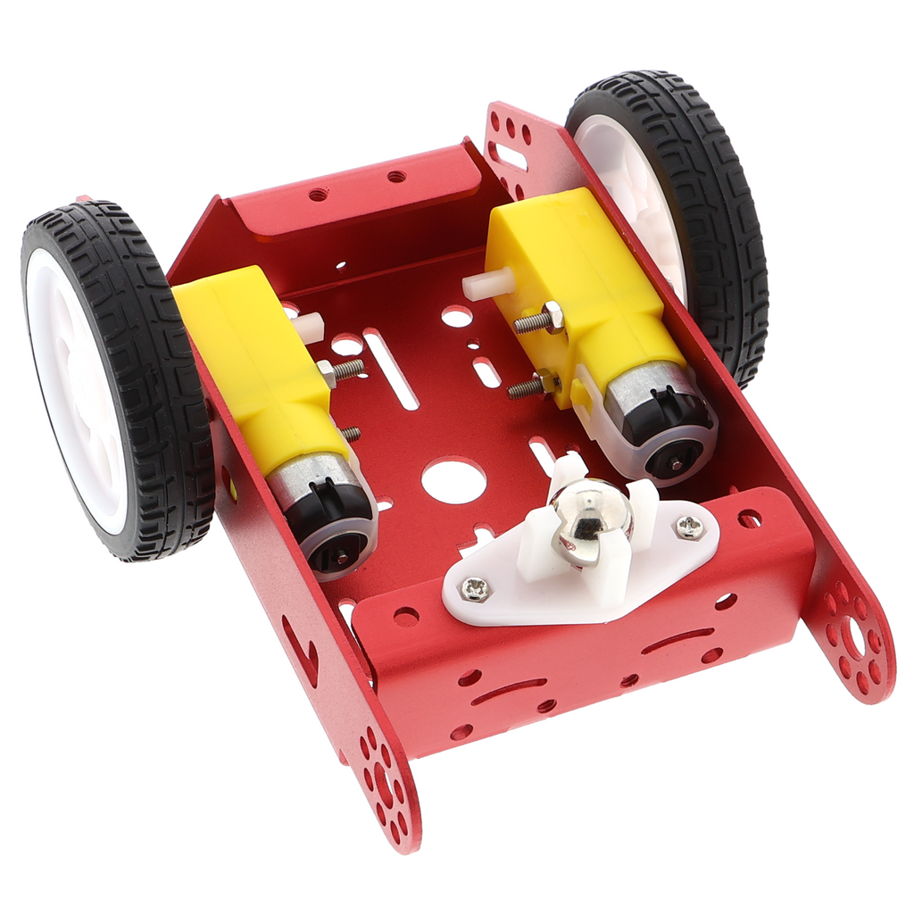 Chassis Aluminium - 2 Getriebemotoren 5 V, mit Rädern