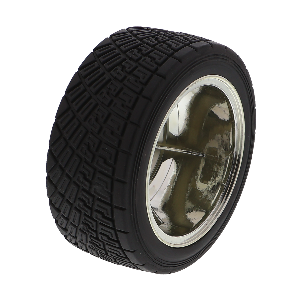 Ruota / cerchione per chassis con pneumatico / cromato, 83mm