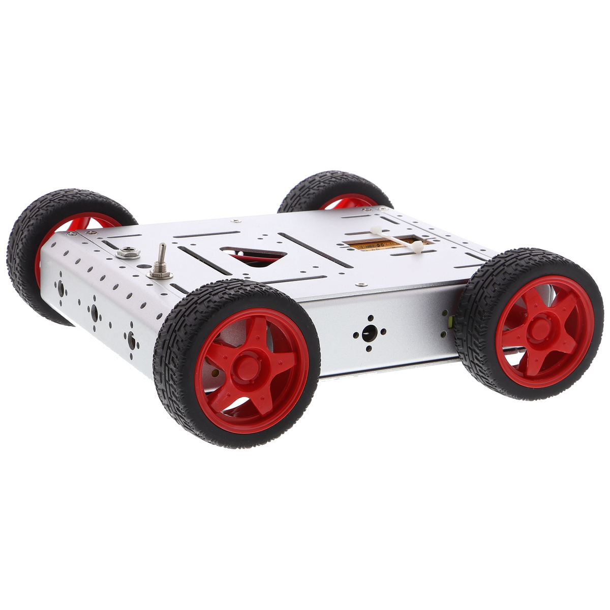 Roboterchassis Aluminium - 4x4 Allradantrieb, Getriebemotoren 6-12 V