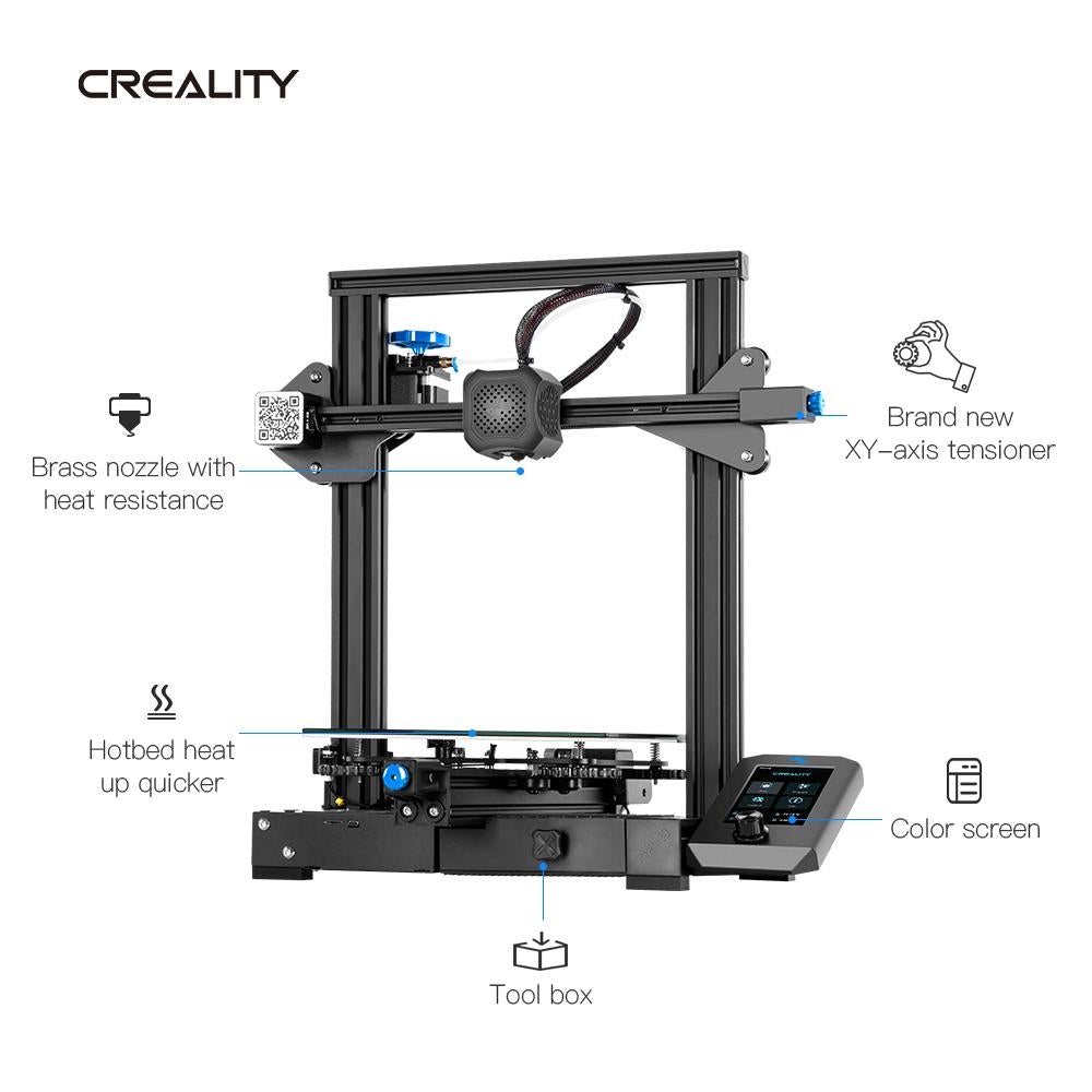 Creality Ender 3 V2 - Impresora 3D con volumen de impresión de 220 x 220 x 250mm