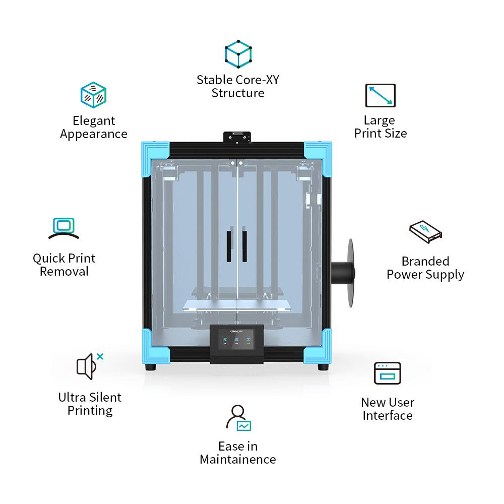 Creality Ender 6 - Impresora 3D con volumen de impresión de 250 x 250 x 400mm