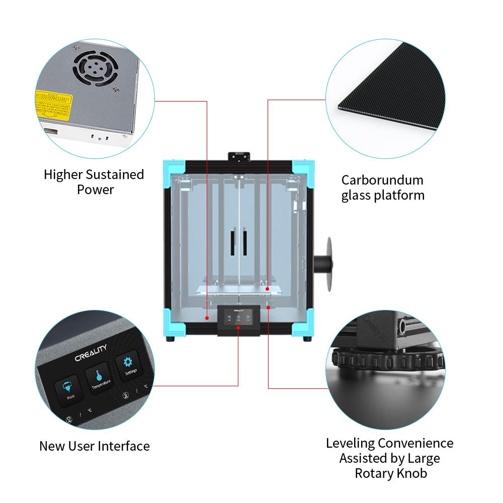 Creality Ender 6 - 3D Printer, 250 x 250 x 400 mm build volume
