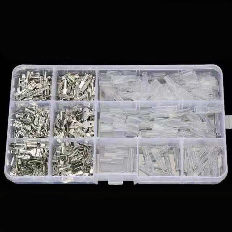 Kabelschuh Set 270-teilig - Stecker, Buchse, Hülse, 2,8 bis 6,3 mm