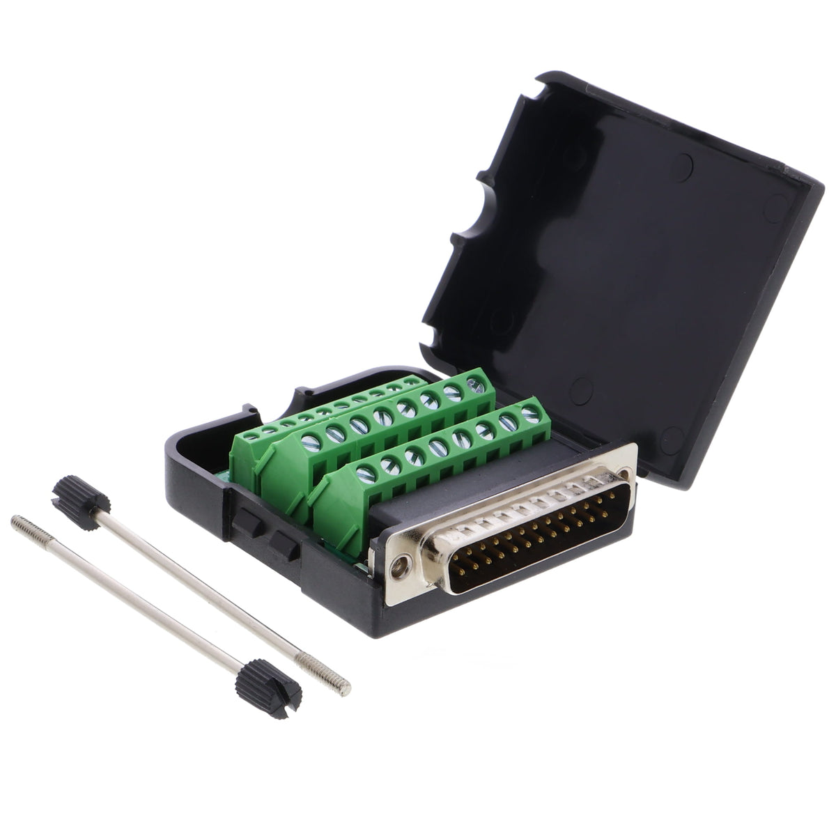 DB25 breakout board - D-Sub connector, 25 solder pads