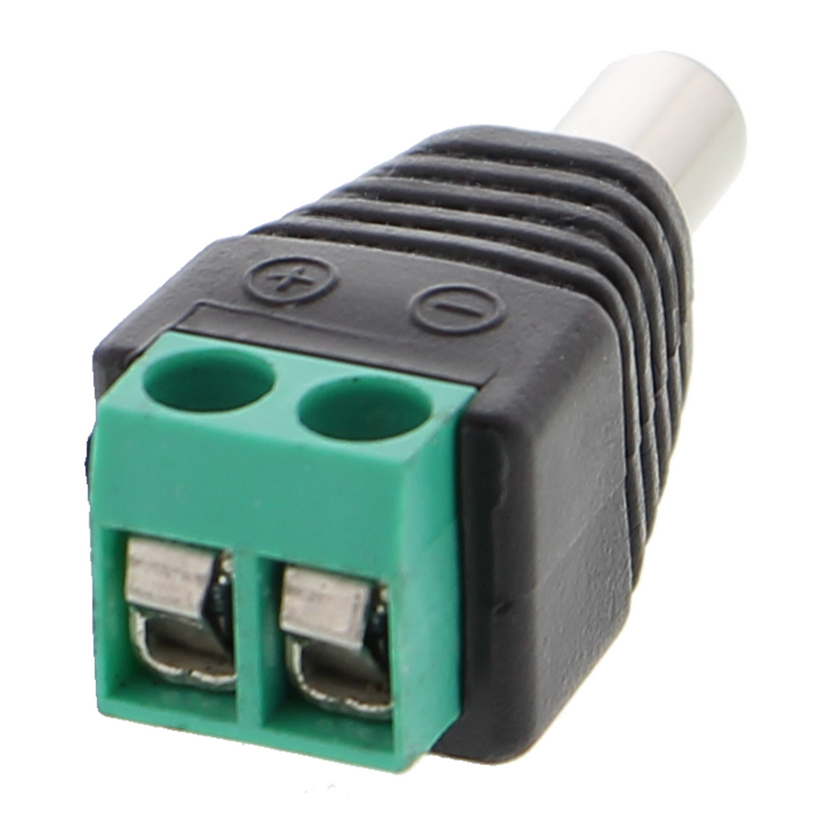 DC-aansluitadapter met schroefklemmen - mannelijk