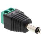 DC-aansluitadapter met schroefklemmen - mannelijk