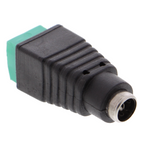 Female DC barrel adapter - with screw terminal, solder-free