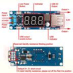 Convertidor reductor DC/DC 4,5V - 40V, pantalla de voltímetro, salida USB