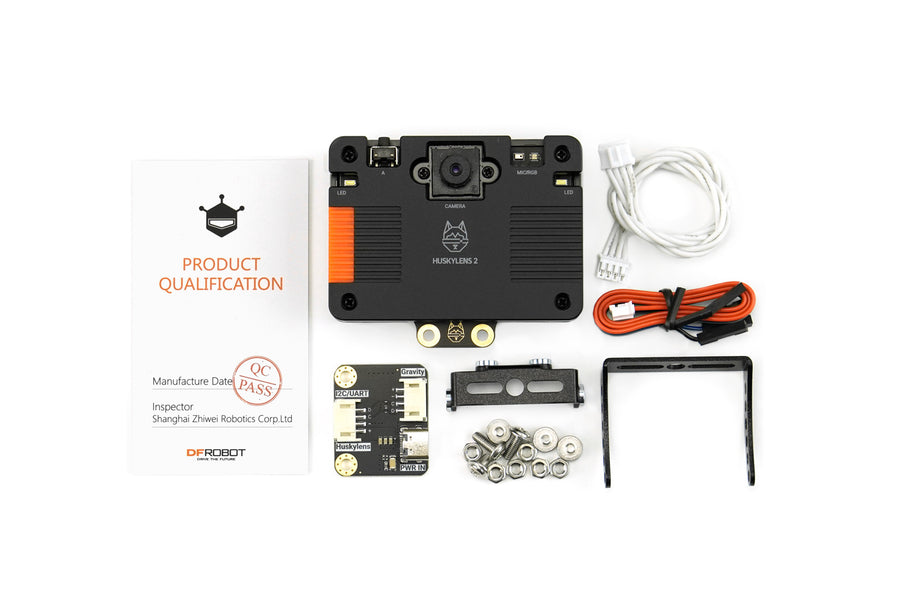 Cámara de IA DFRobot HUSKYLENS 2, LLM, USB-C, I2C, UART, 6 TOPS, 2 MP, 3,3 V-5 V