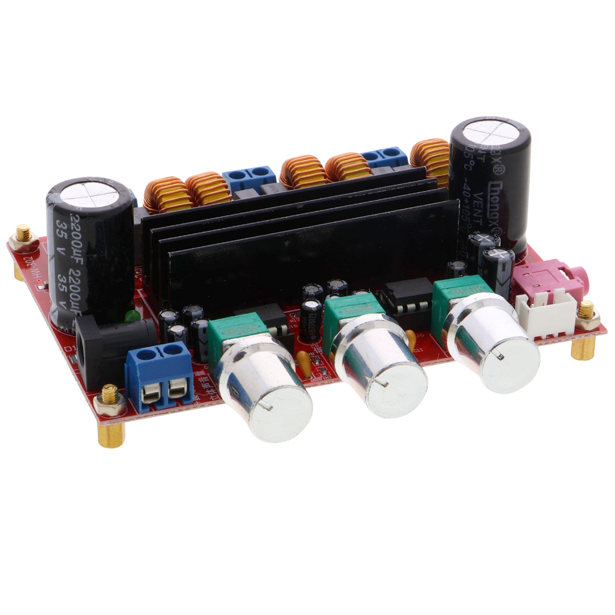 Scheda amplificatore audio digitale TPA3116D2, DC12V-24V, 2,1 canali, 2x50W+100W (subwoofer)