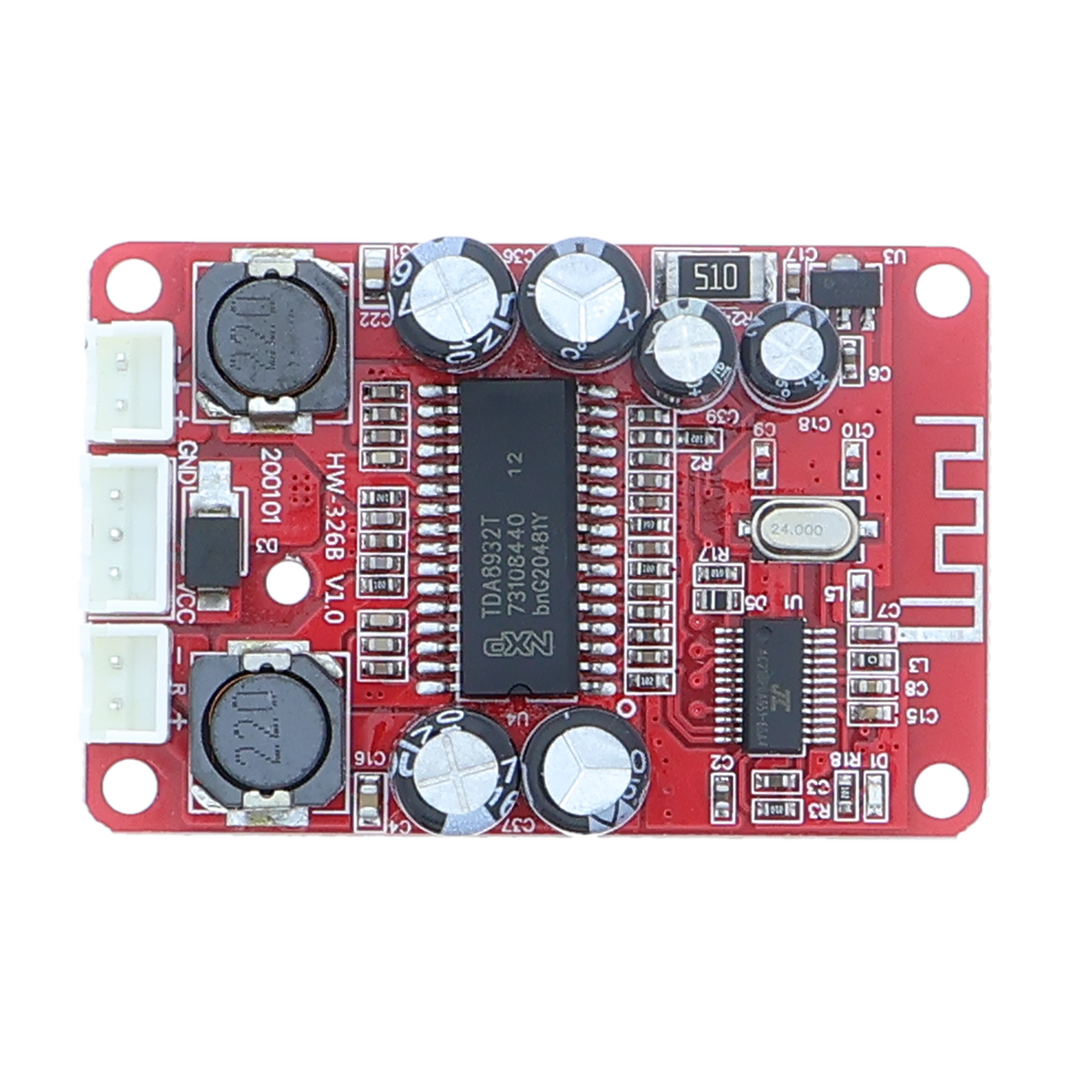 Bluetooth Verstärkerplatine - Stereo 2 x 25 W, Akku, 12 V