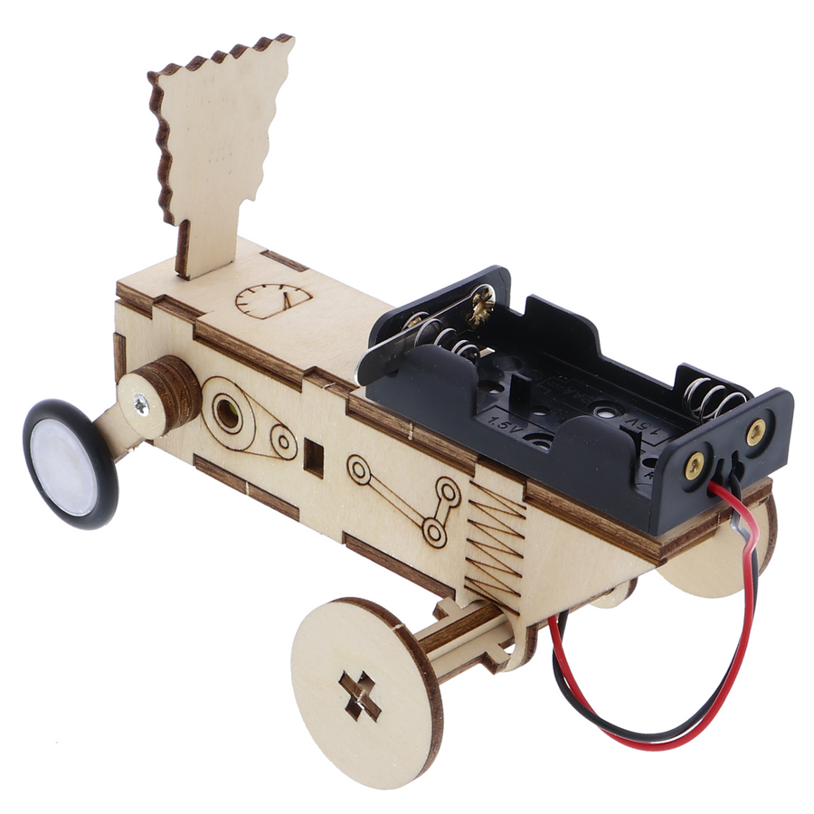 Holzbausatz Krabbelauto - DIY Modell mit Elektromotor