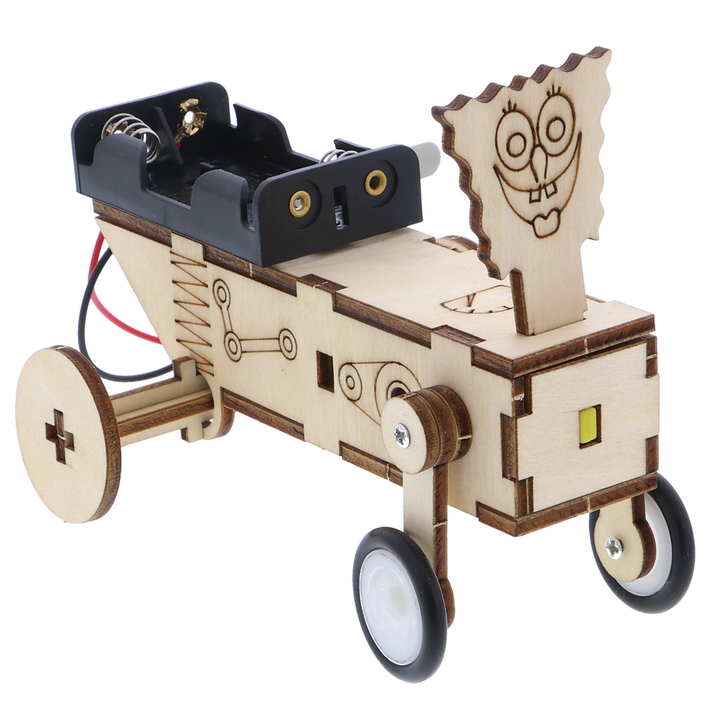 Holzbausatz Krabbelauto - DIY Modell mit Elektromotor