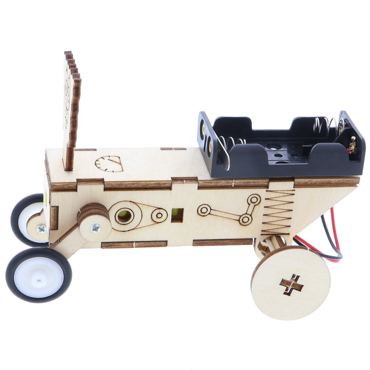 Holzbausatz Krabbelauto - DIY Modell mit Elektromotor