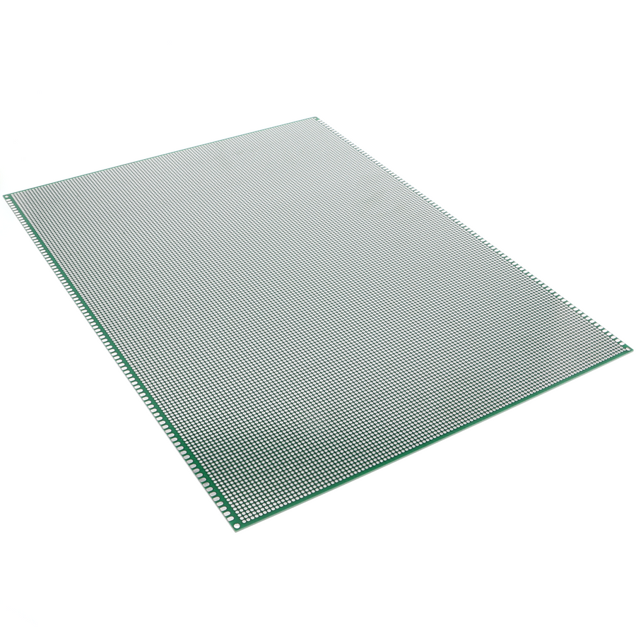 Piastra PCB bifacciale (verde) - 30 x 40 cm, passo 2.54 mm