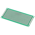 Placa PCB de doble cara (verde) - 30 x 70 mm, separación entre orificios de 2.54 mm