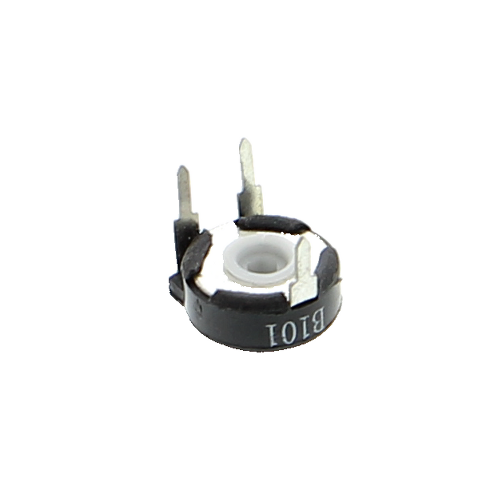 Trimmpotentiometer 100 Ohm - liegend, Singleturn, 3 Lötpins