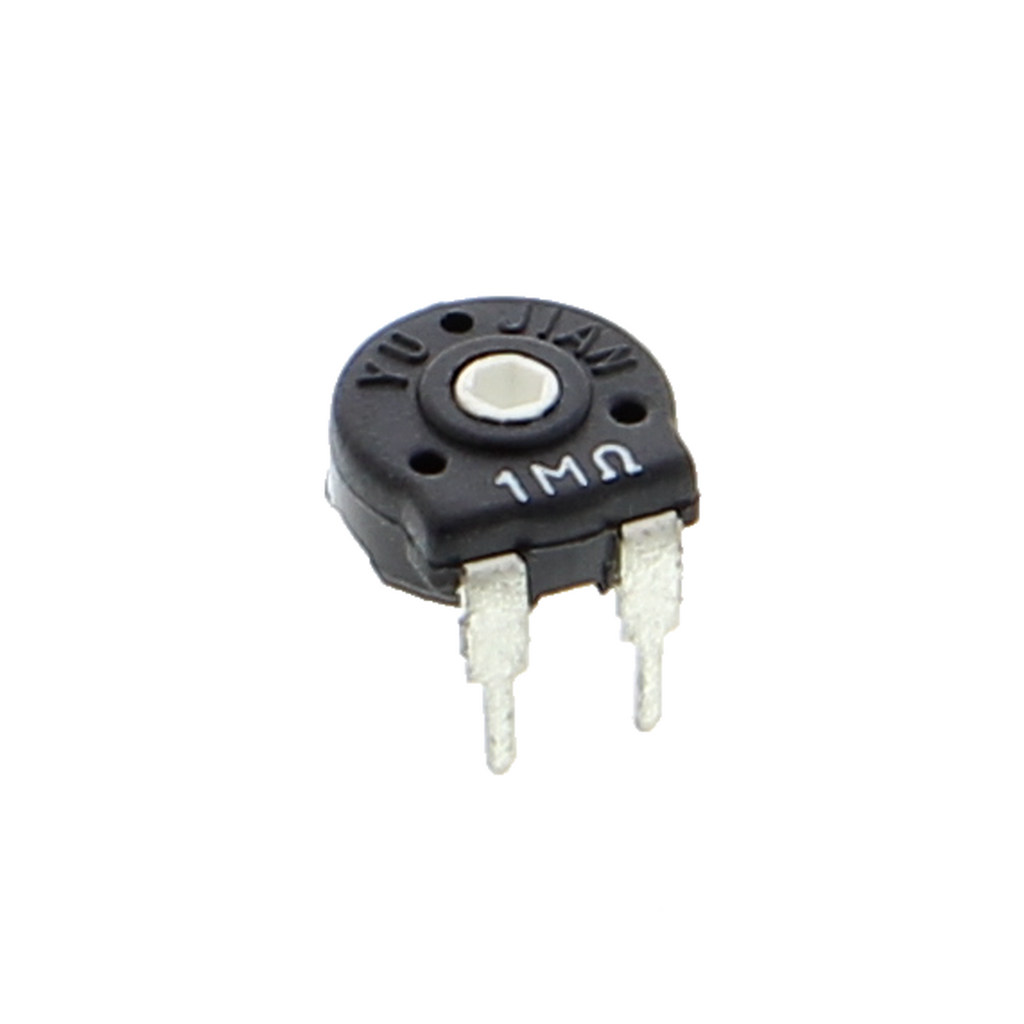 Potentiomètre rotatif / potentiomètre de réglage / potentiomètre ajustable, horizontal, 1M Ohm