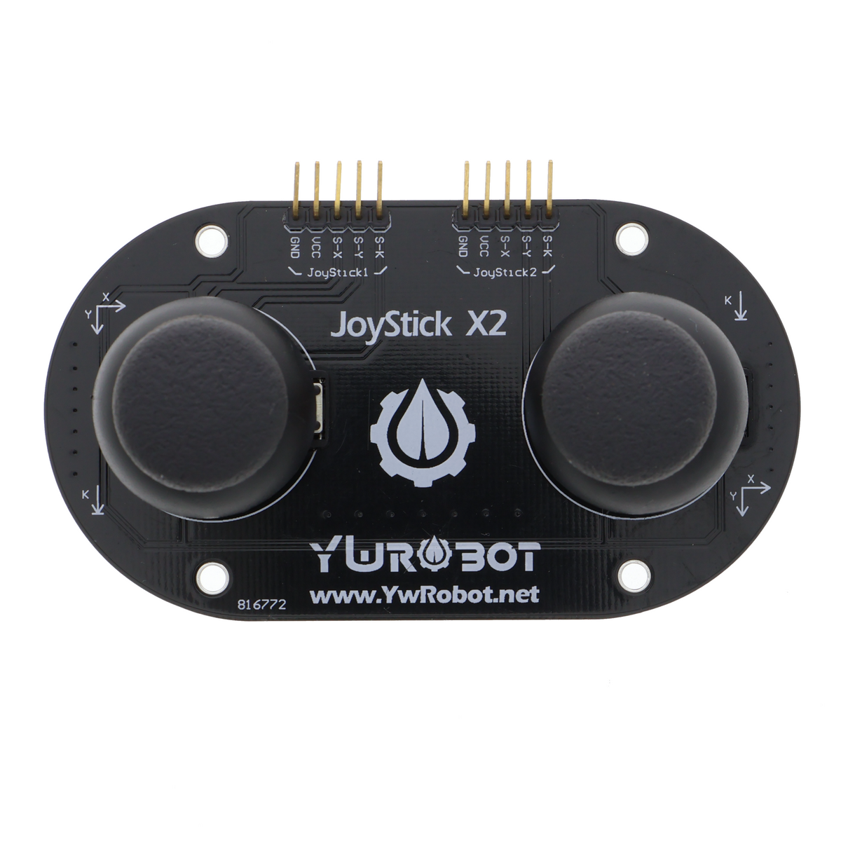 Gamepad para PS2 - joystick doble, vibración, cable de 2 m