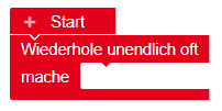 Leerer Schleifenblock im Open Roberta Lab