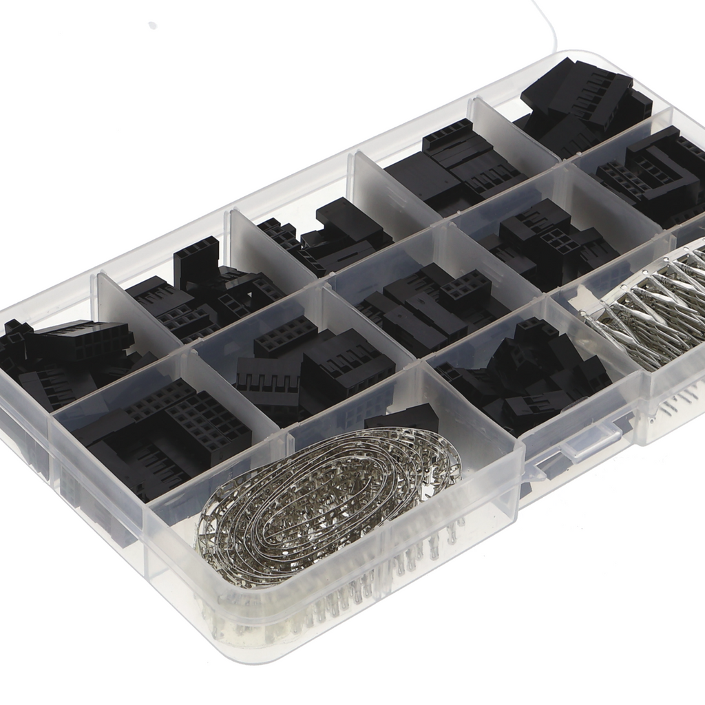 DuPont connector kit 2.54 mm - 620 pieces, male and female connectors
