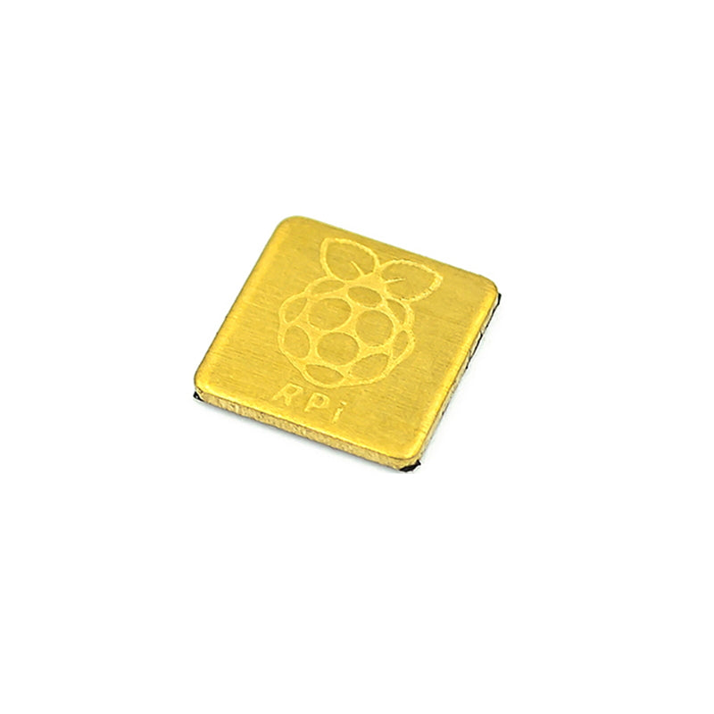 Kühlkörper Messing - 12 x 12 x 1 mm für Raspberry Pi 4