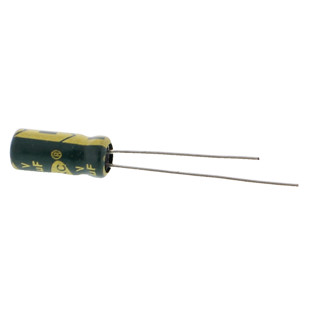 Elektrolytkondensator 1 µF - 10 V, bedrahtet