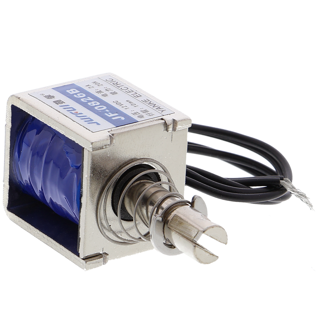 Elektromagnet JF-0826B - 10 mm Hub, 12 V / 2 A
