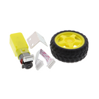 Motorreductor eléctrico TT 3V - 6V con encoder y rueda, eje simple