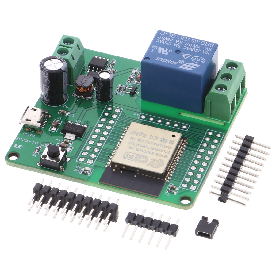 ESP32 Relaismodul 1-Kanal - WLAN, 5-60 V, Schraubklemmen