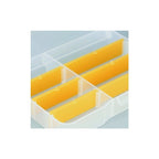 EuroPlus storage box - 2-8 compartments, 175 x 140 x 30 mm, transparent