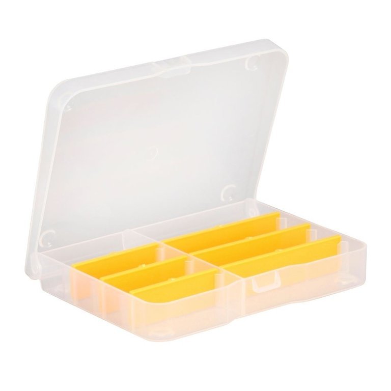 EuroPlus storage box - 2-8 compartments, 175 x 140 x 30 mm, transparent