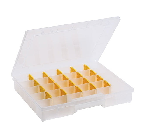 Cassetta portaminuteria EuroPlus 'Basic 37/7-20' 7 - 27 scomparti trasparenti / contenitore assortito