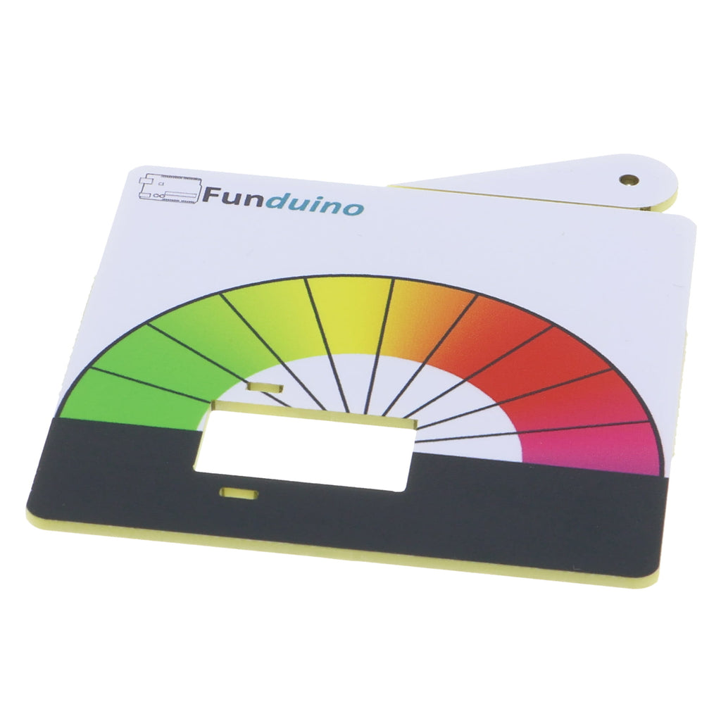Servo Motor Color Scale - SG90, MG90S, with Pointer