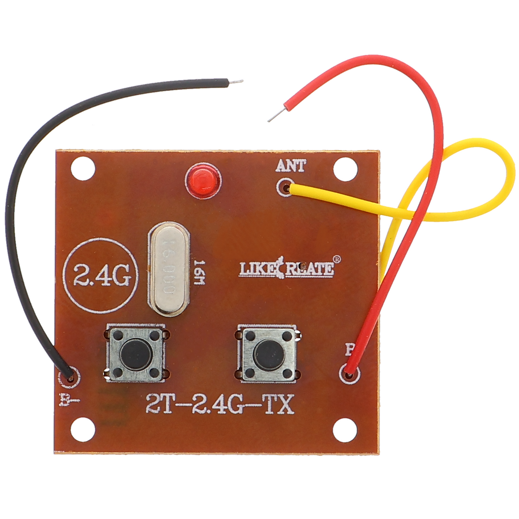 Funkfernbedienung 2,4 GHz - Sender und Empfänger, 2 Kanäle, 30 m