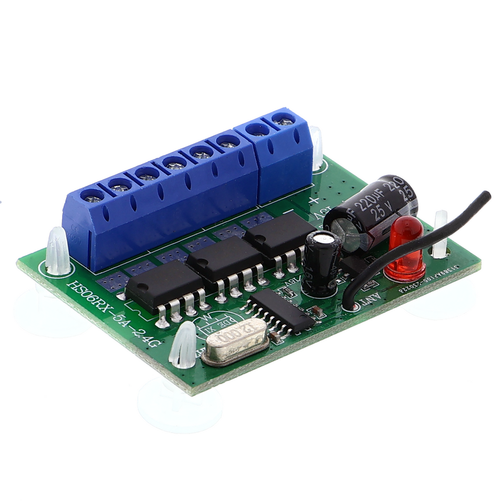 HS06 A-KGL wireless remote control with receiver - 2.4 GHz, 6 channels, 6-12 V