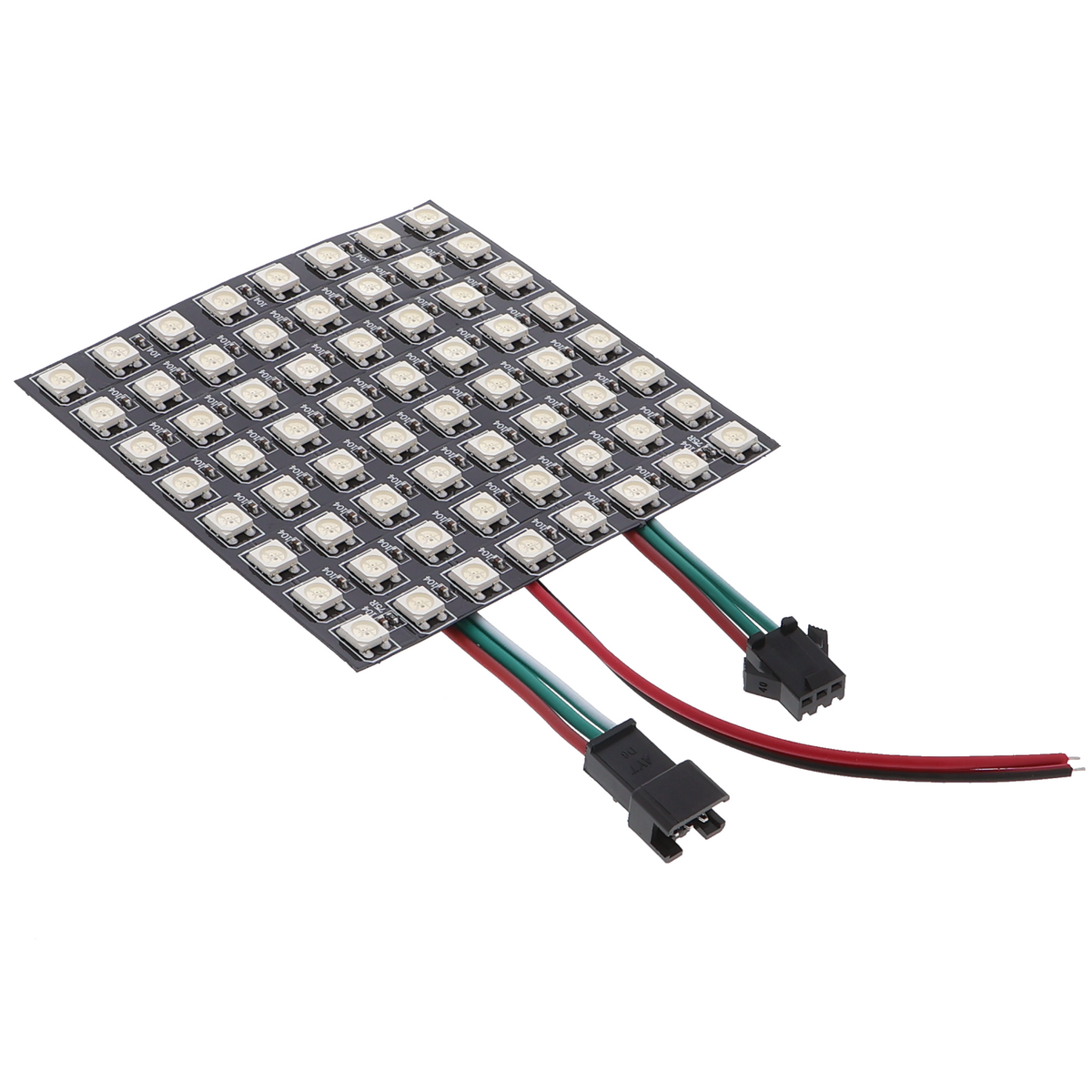Matrice LED RGB flexible WS2812B - avec 8*8 pixels, espacement de 10mm entre les pixels