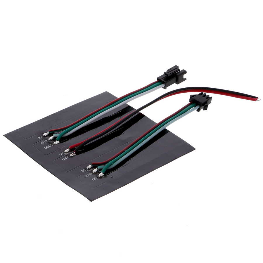 Matrice LED RGB flexible WS2812B - avec 8*8 pixels, espacement de 10mm entre les pixels