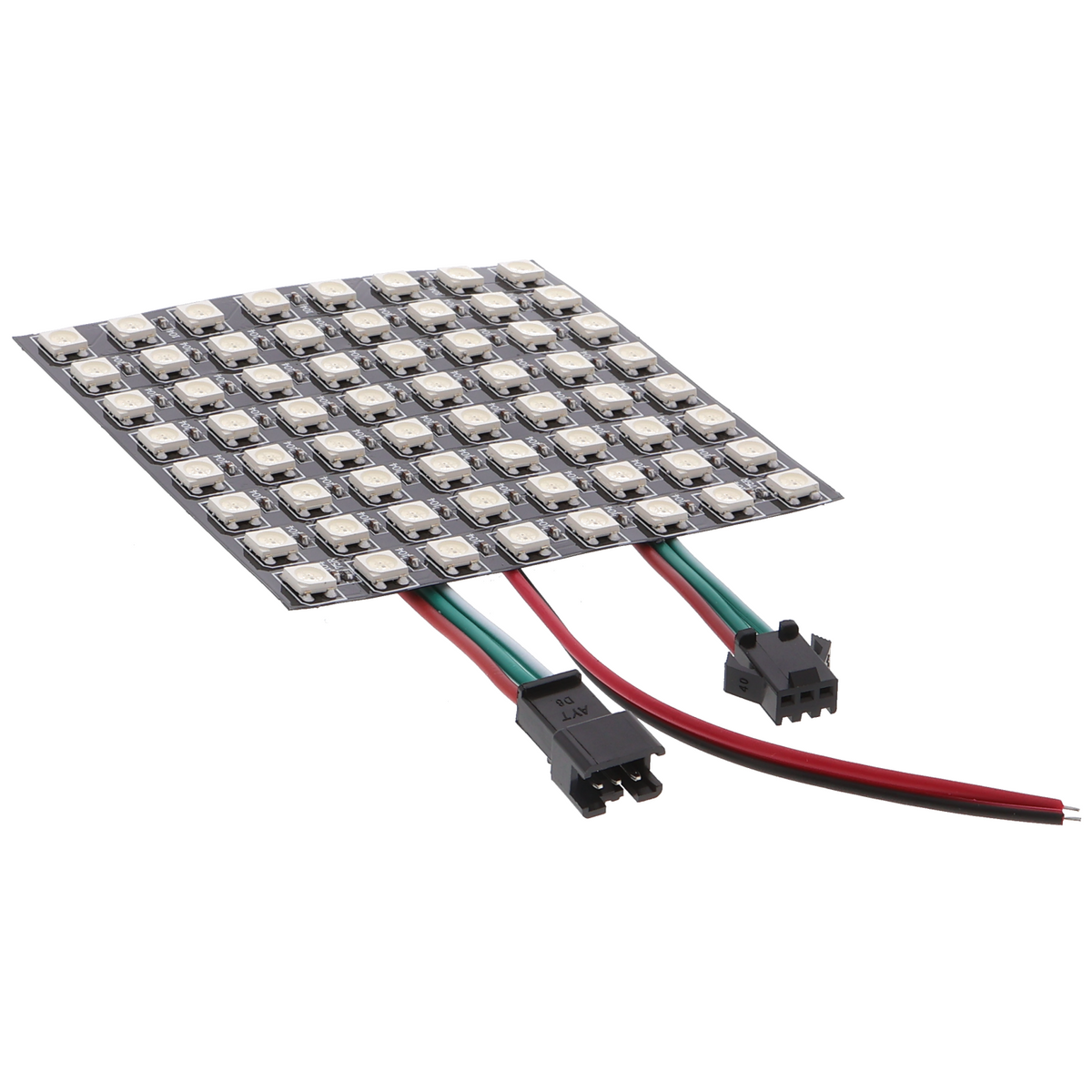 Matrice LED RGB flexible WS2812B - avec 8*8 pixels, espacement de 10mm entre les pixels