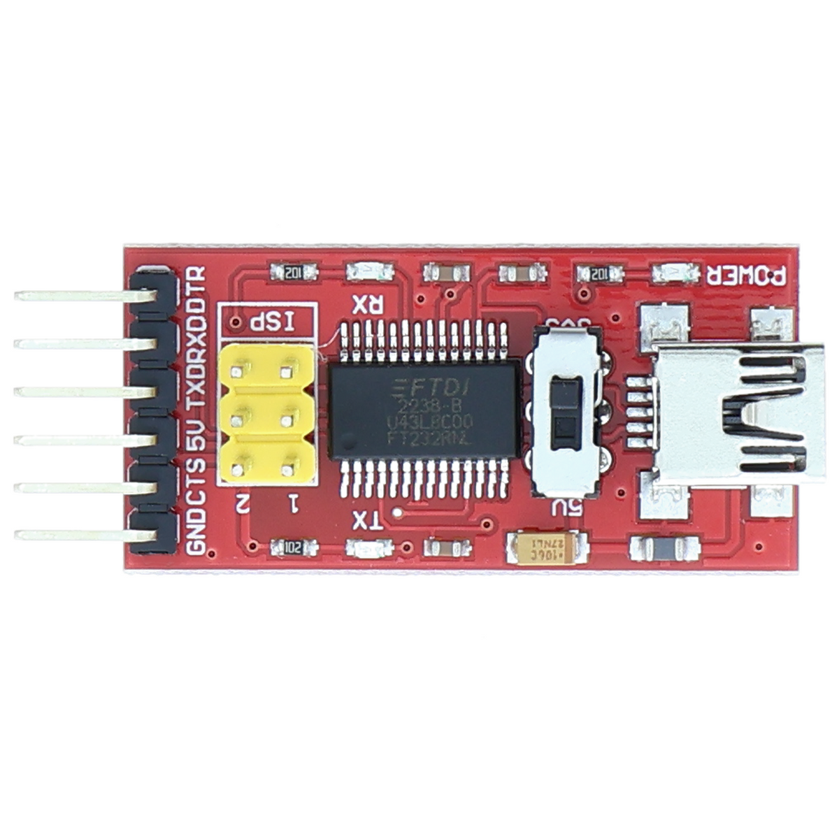FT232RL USB-TTL-Adapter - FTDI Programmer, 3,3 und 5 V