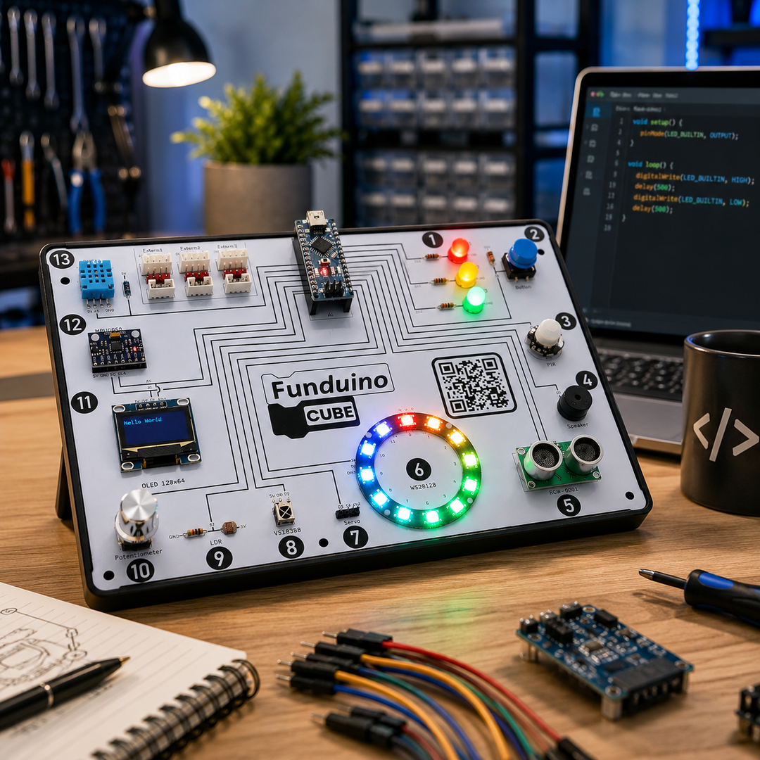 Funduino Cube – ordinato e subito pronto all’uso
