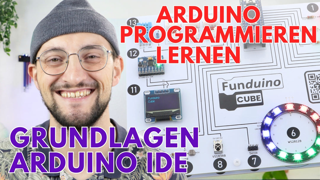Playlist YouTube sul Funduino Cube con l’Arduino IDE