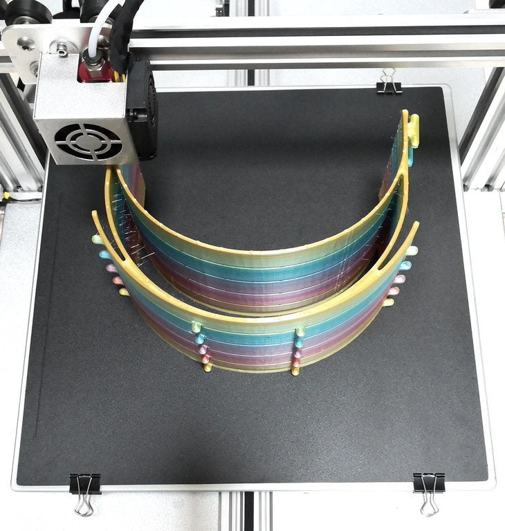 Revêtement de plateau d’impression Funduino « Rugueux », film pour plateau d’impression, comparable au BuildTak, 310 mm x 310 mm