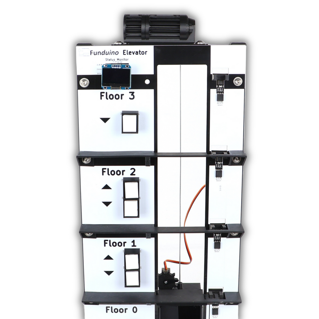 Funduino Elevator - liftmodel met 4 verdiepingen voor Arduino