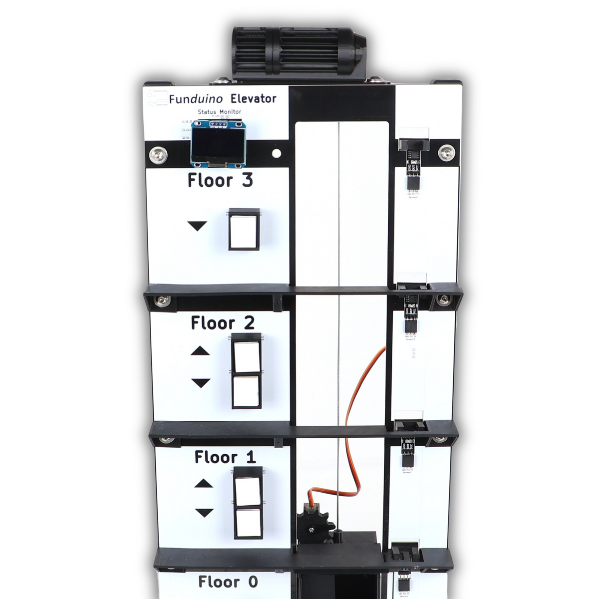 Funduino Elevator - liftmodel met 4 verdiepingen voor Arduino