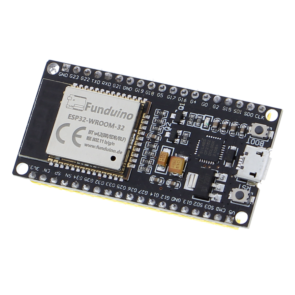 Funduino ESP32 Entwicklungsboard - WROOM-32, WLAN, Bluetooth, CP2102