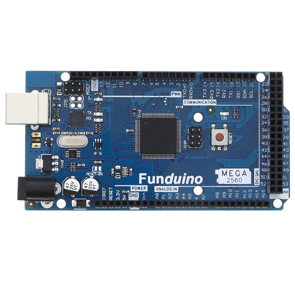Funduino MEGA 2560 R3 microcontroller - 54 I/O pins